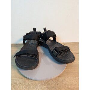 Hey Dude Black Carson Sandals Strappy Casual Outdoor Size 11 Black Summer